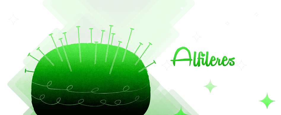 Ilustración alfileres